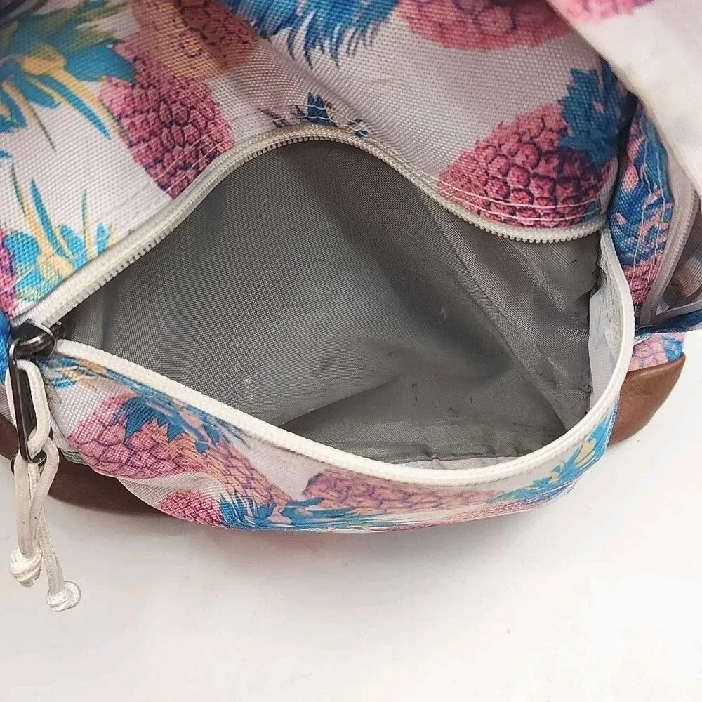 Jansport Trans Backpack Bag Tote Pink Pineapple School 18